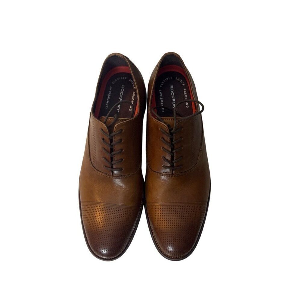 Mens Size 10 Brown Leather Oxfords By Kenneth Cole Reaction